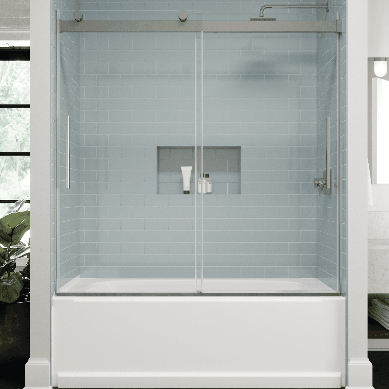Stylish Tempered Glass Doors for Your Bathtub