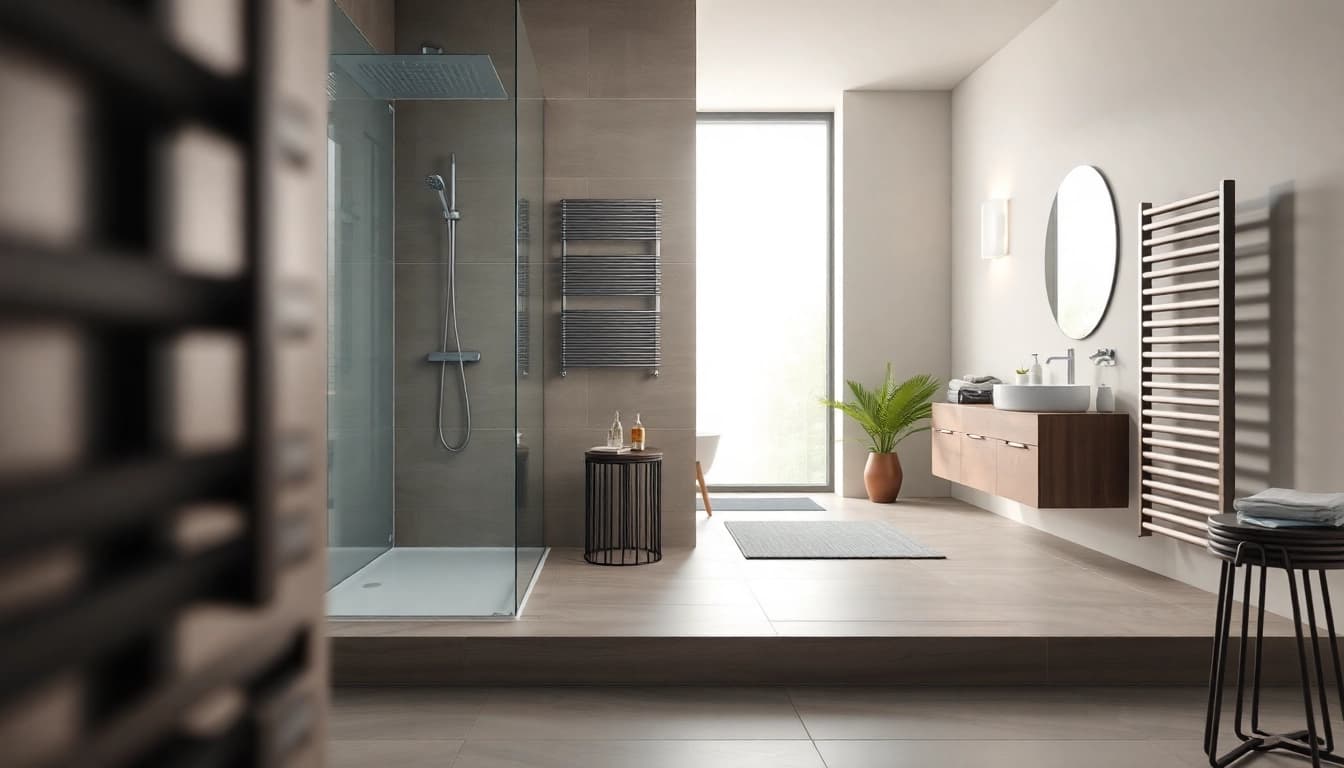 Entdecken Sie Produkte von sonni sanitär in einem eleganten Badezimmer mit modernem Design.