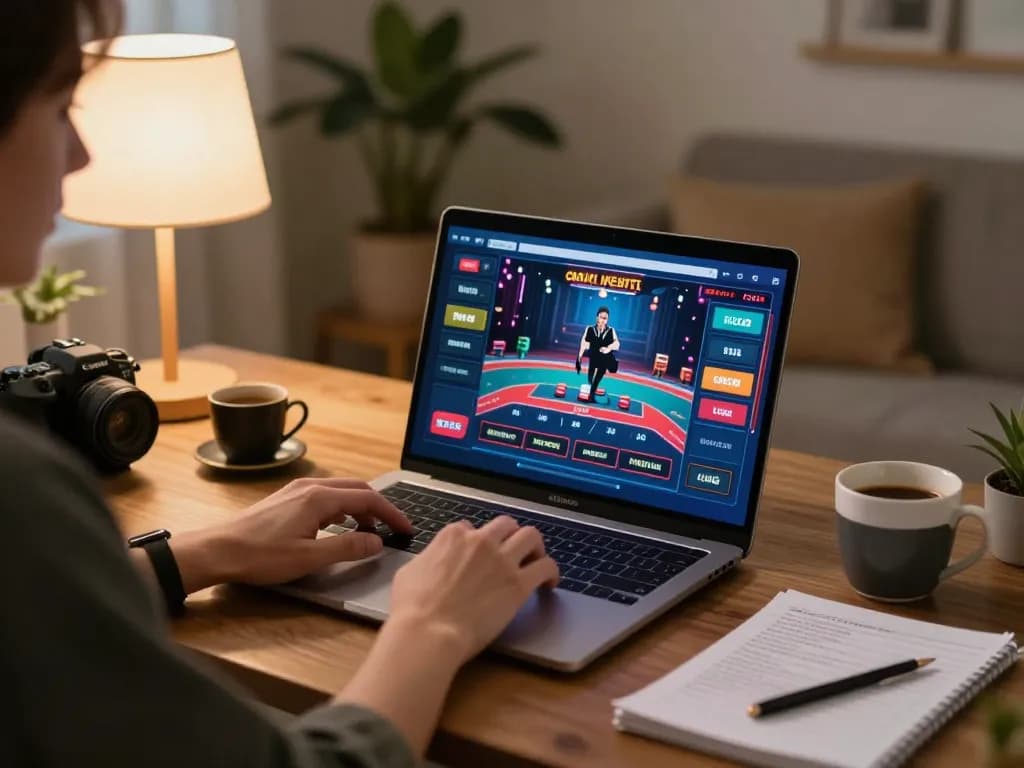 Player enjoying an online game on TG88 platform with live dealer, highlighting engaging gameplay.