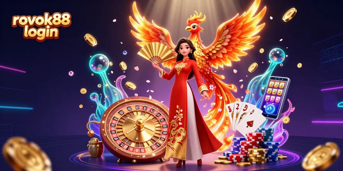 Experience seamless rokok88 login with vibrant casino elements and dynamic characters.