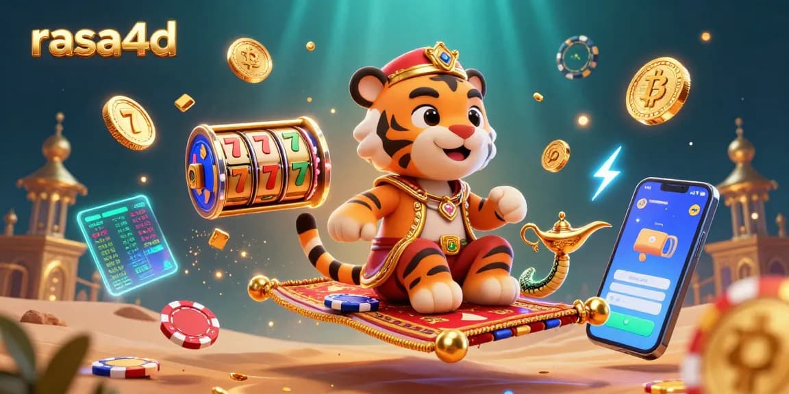 Spin the jackpot with rasa4d as the tiger sultan flies on a carpet of poker chips