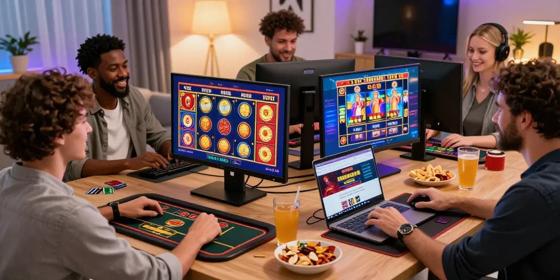 Players enjoying games at casinos that accept credit cards in a vibrant home setting.