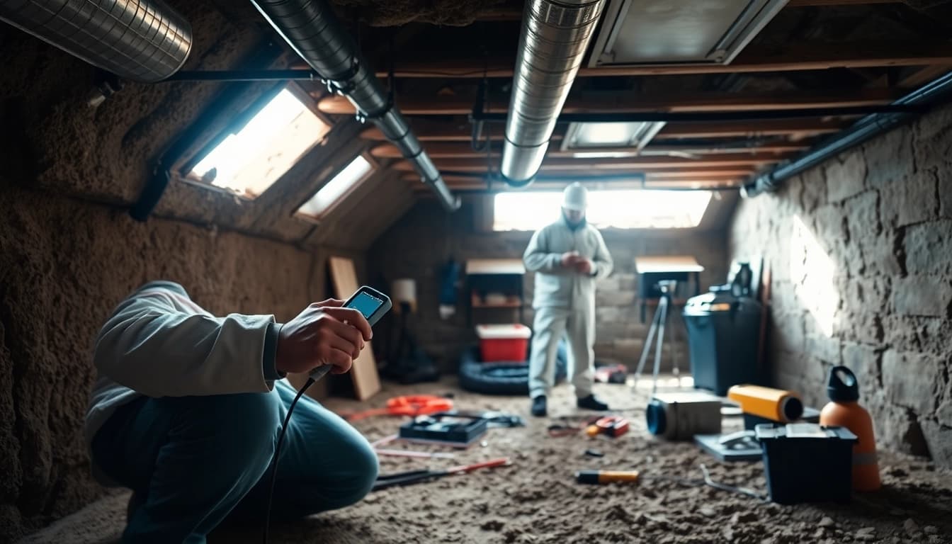 Crawl Space Restoration by professionals ensuring a safe and dry environment