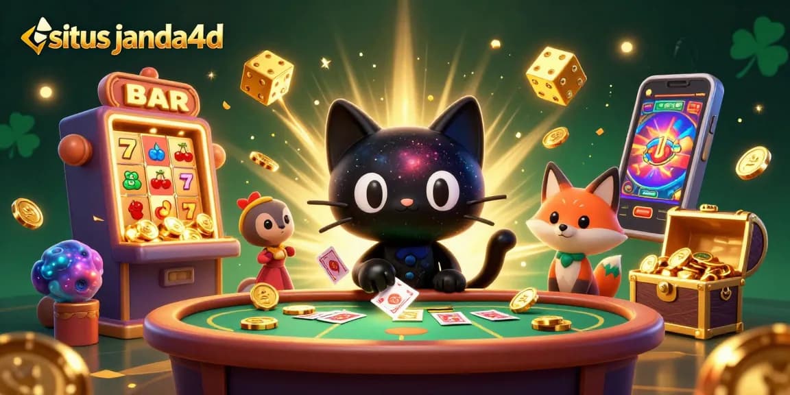 Menangkan chip emas dan kartu di situs janda4d dengan kucing hitam galaksi