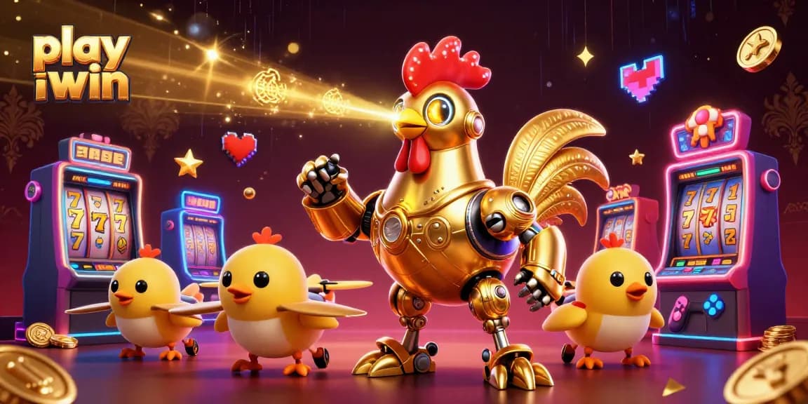 Engage in the excitement of play iwin with unique robotic characters and vibrant casino elements