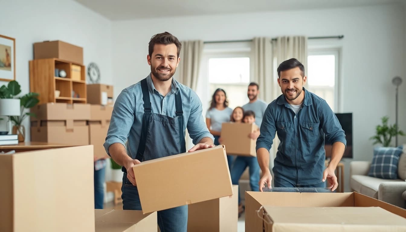 Movers Edmonton efficiently handling a residential move with focus and professionalism.