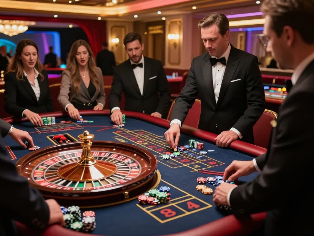 Experience the thrill at KKWIN as players engage in an exciting roulette game, emphasizing strategic betting.