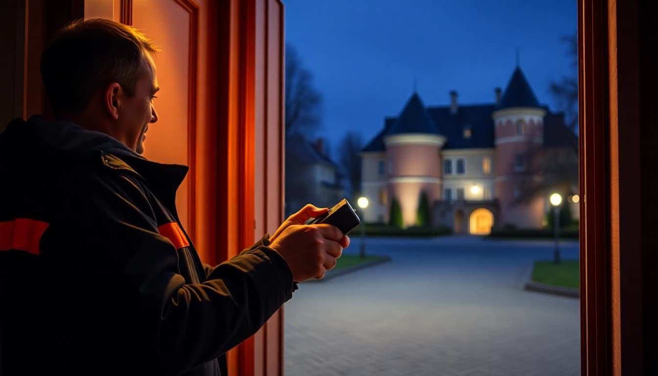 Schlüsseldienst Pforzheim öffnet eine Tür präzise und beschädigungsfrei mit professionellem Werkzeug.