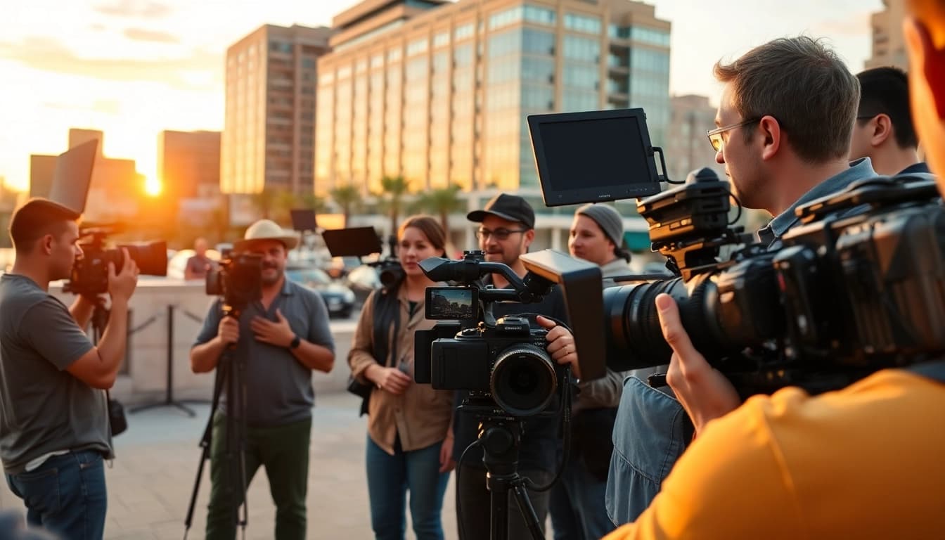 Watch a Video Production Company Phoenix team creatively capturing stunning urban visuals.