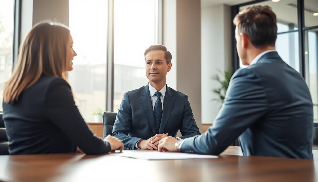 Consultation with an award-winning attorney at https://www.expertlawattorneys.com in a bright office.