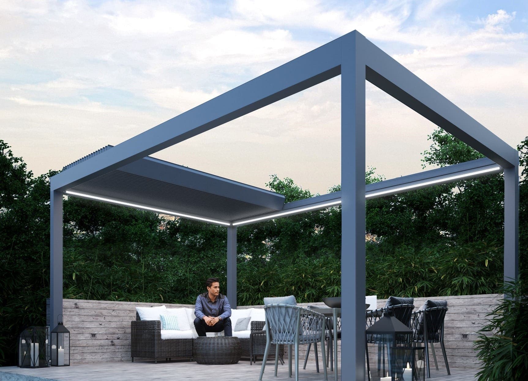 Lamellendach mit moderner Steuerung – Innovation von ADA-Wintergarten