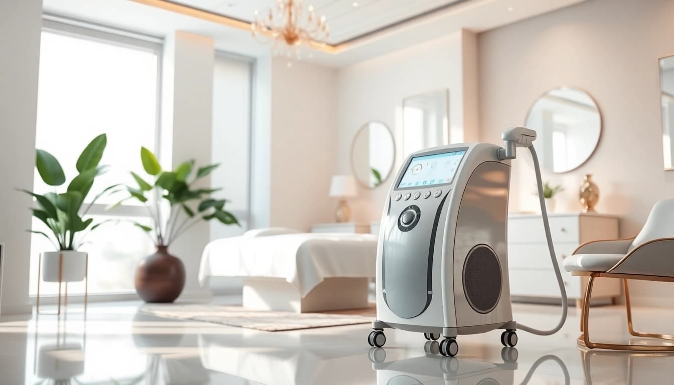 Discover what is the best cavitation machine in a luxurious salon setting with advanced beauty technology.