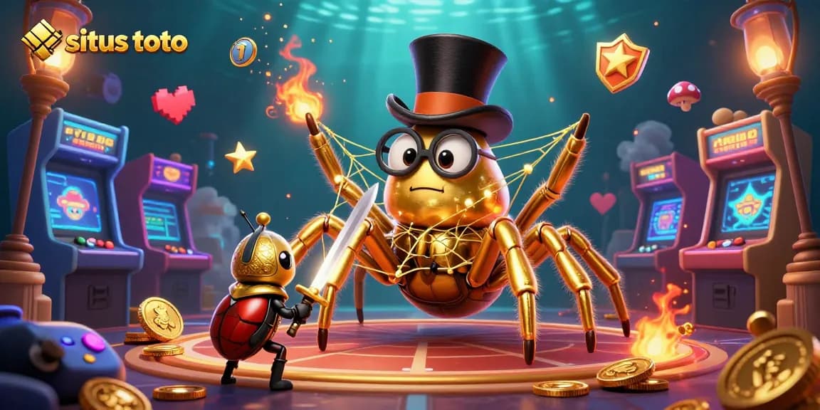 Engage with situs toto slots and games in a vibrant casino-themed adventure.
