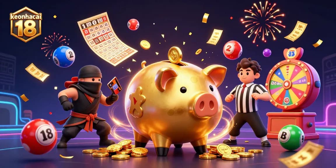 Engage in exciting gameplay with keonhacai 18, featuring dynamic characters and vibrant casino elements.