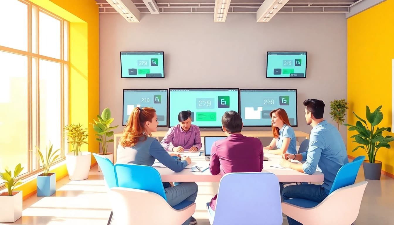 Erklärvideo erstellen mit einem kreativen Team in einem modernen Studio.