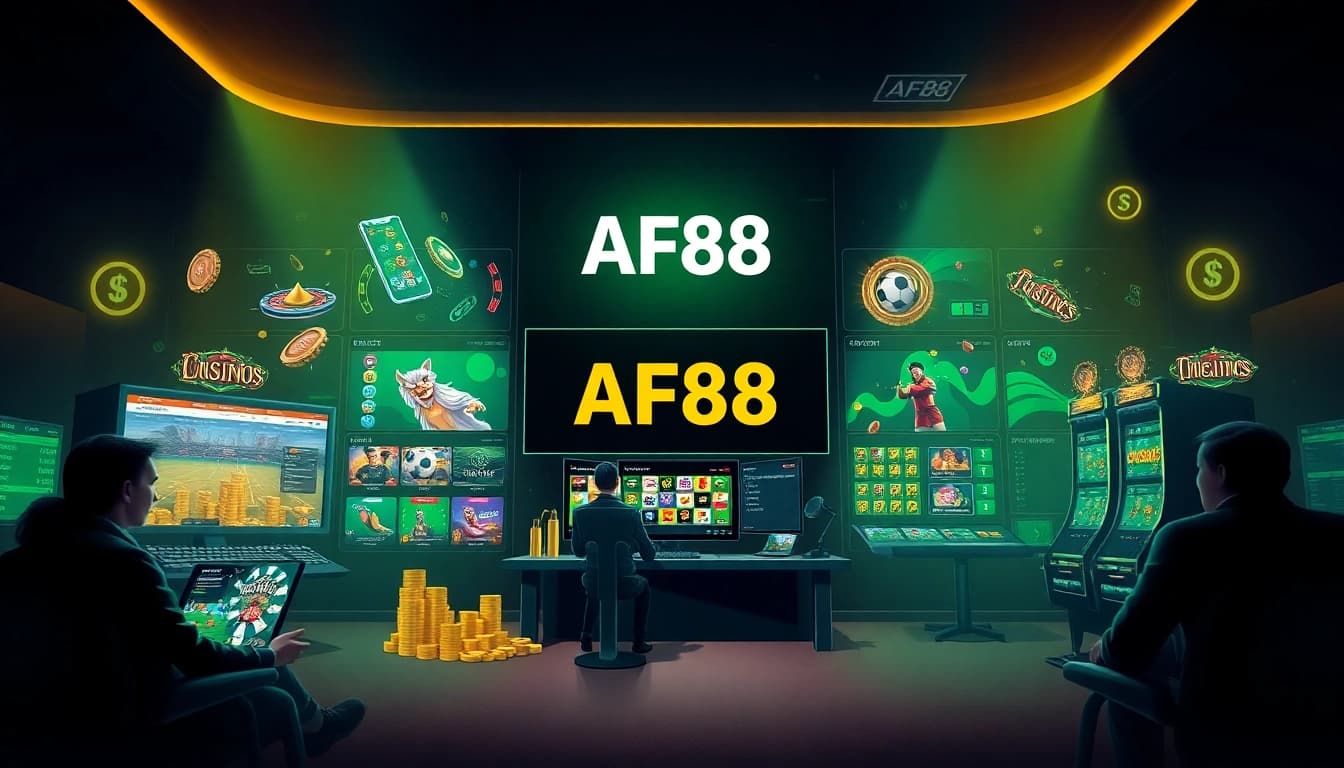 Experience AF88 with secure online gaming access and vibrant game displays.