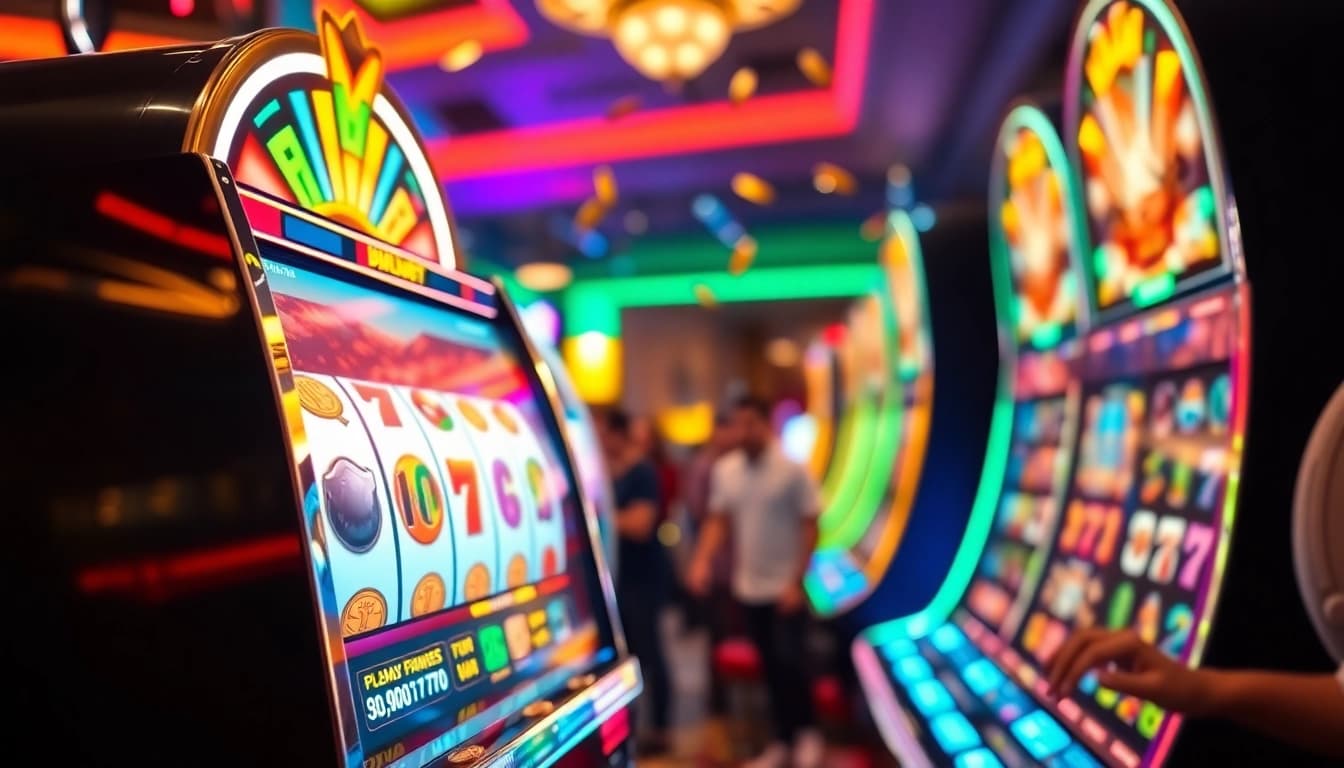 Menangkan hadiah menarik di walettoto slot dengan suasana kasino yang meriah.