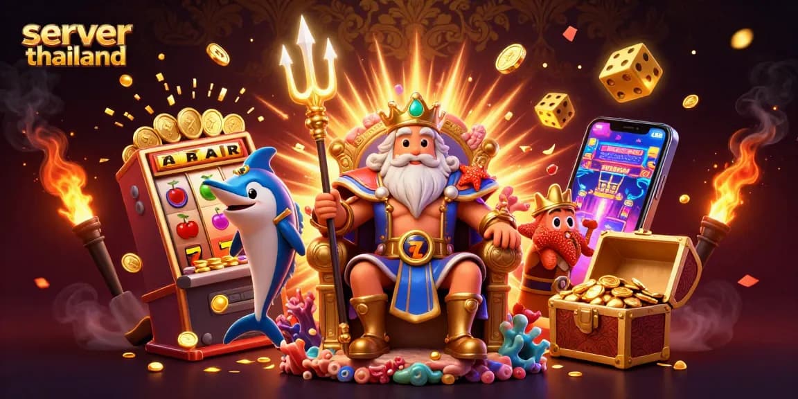 Experience lucrative wins with server thailand in this vibrant casino scene featuring jackpot symbols.