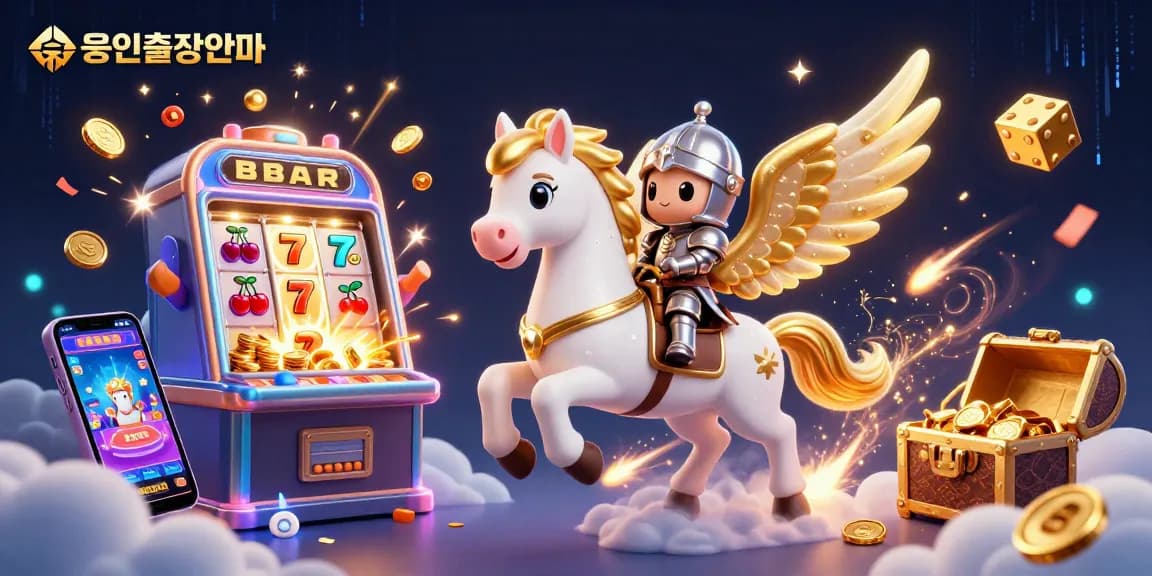 Experience excitement with 용인출장안마 where the knight rides to casino winnings, surrounded by vibrant gambling elements.