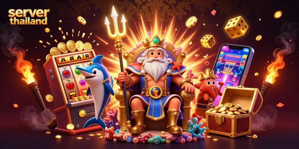 Experience lucrative wins with server thailand in this vibrant casino scene featuring jackpot symbols.