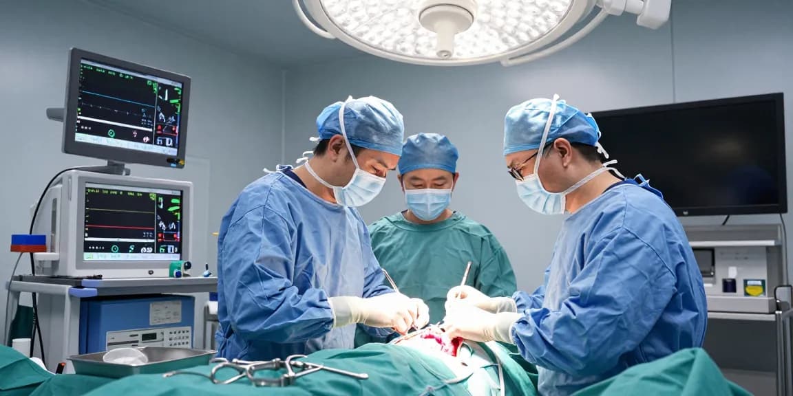 High-stakes beyin tümörü ameliyatı in modern operating room, highlighting surgical precision and care.