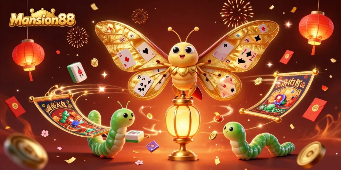 Mansion88 offers an enchanting gaming experience with vibrant visuals and lively casino elements.