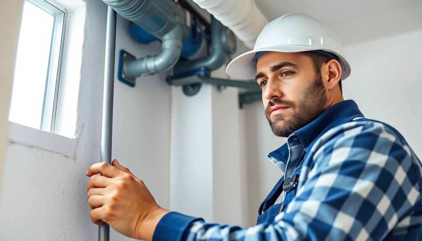 Plumbing Knightdale expert assessing plumbing systems with modern tools.