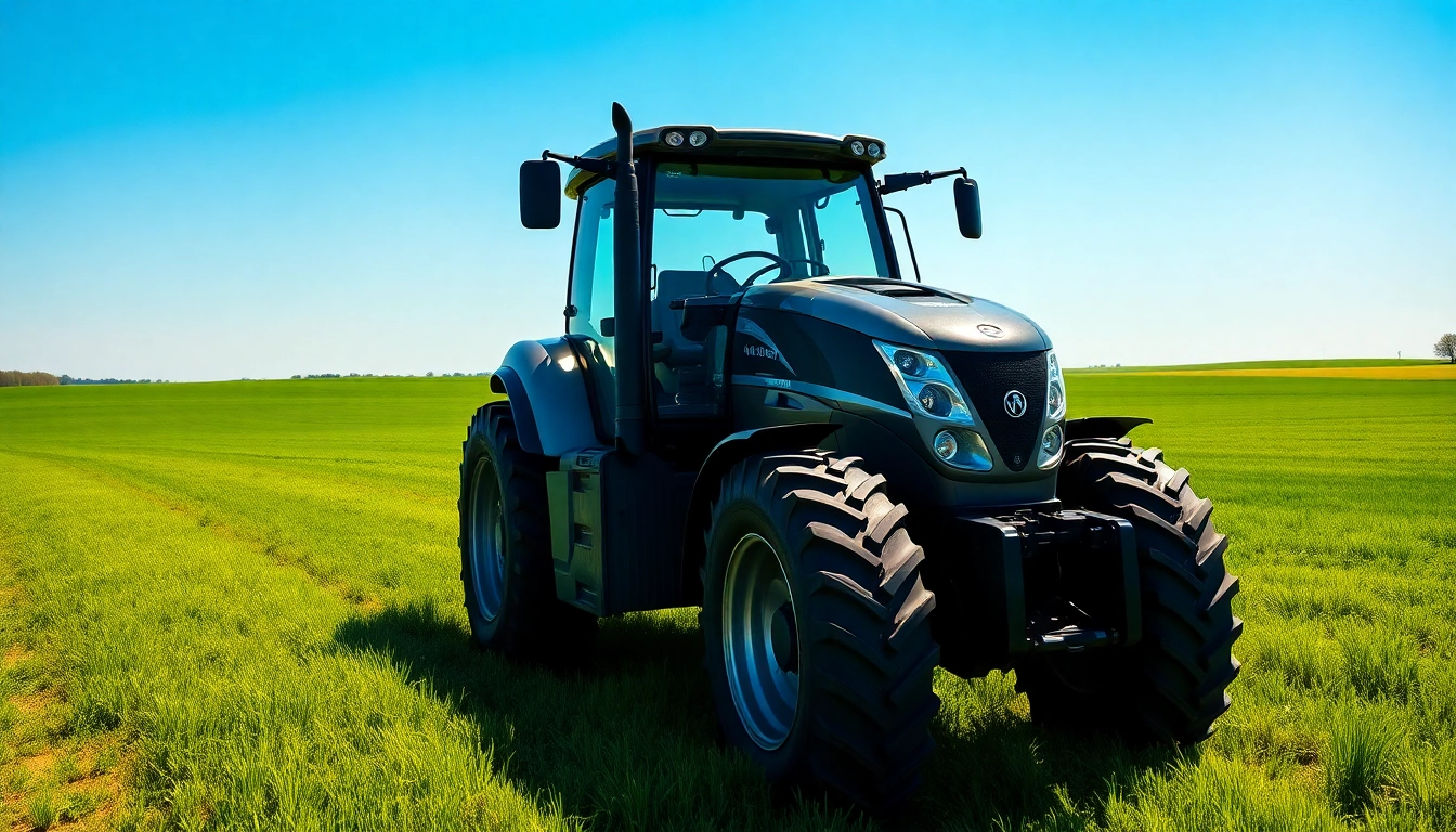 AF88 tractor stands prominently in a sunlit field, highlighting its durability and agricultural strength.