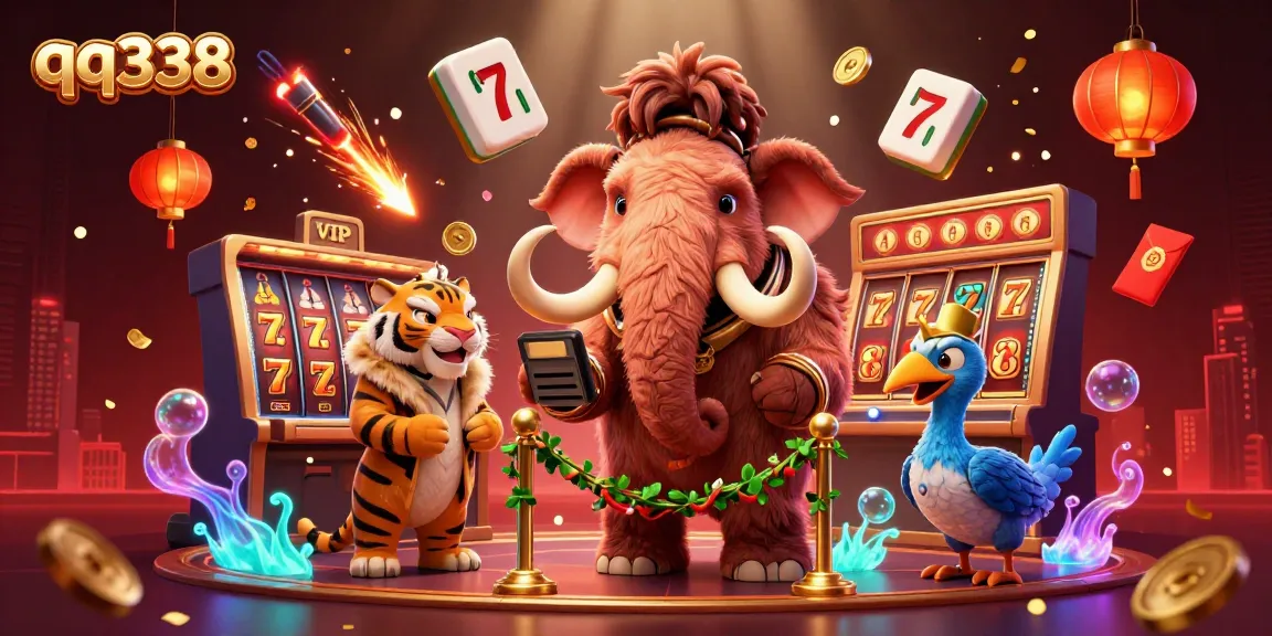 Engage in thrilling gameplay with qq338's vibrant casino scene featuring rich 3D elements and eye-catching characters.