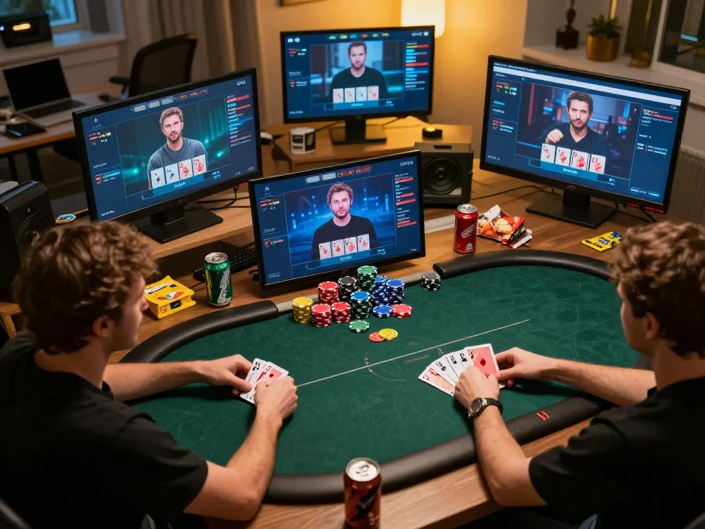 Engaging online poker game scene with players showing giường bệnh nhân themed strategies and enjoying chips during gameplay.