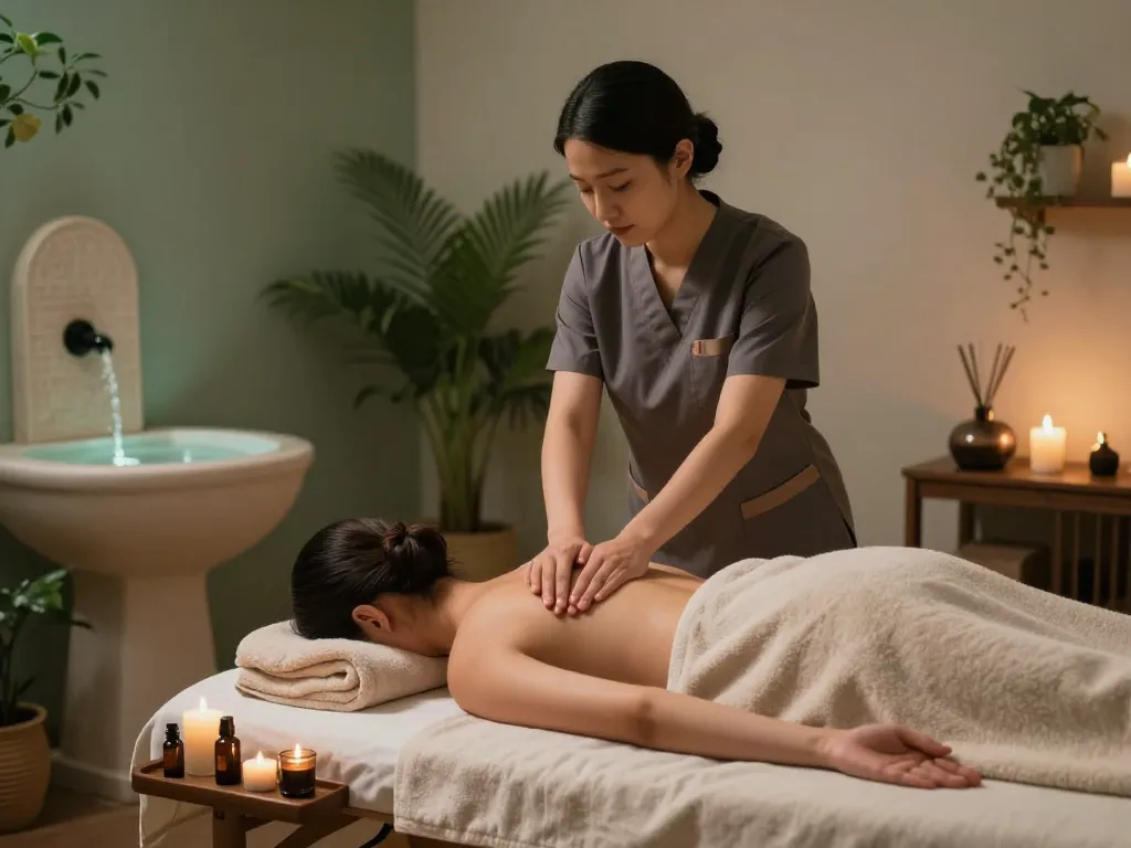 Relaxing Swedish massage experience in Cheonan with expert therapist and serene spa atmosphere.