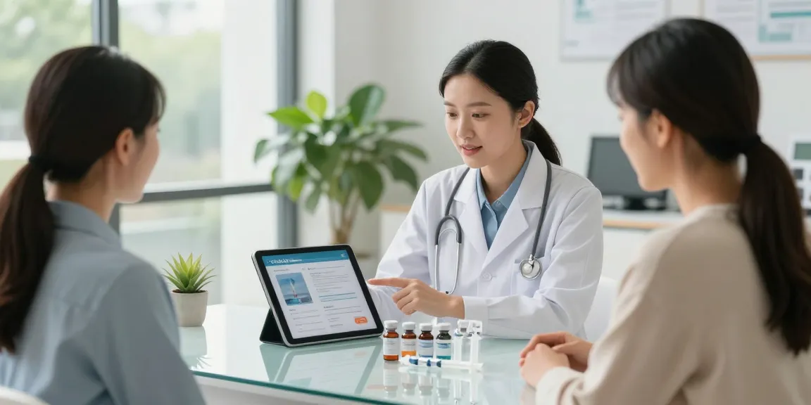 Consultation with a peptide supplier near me in modern health clinic