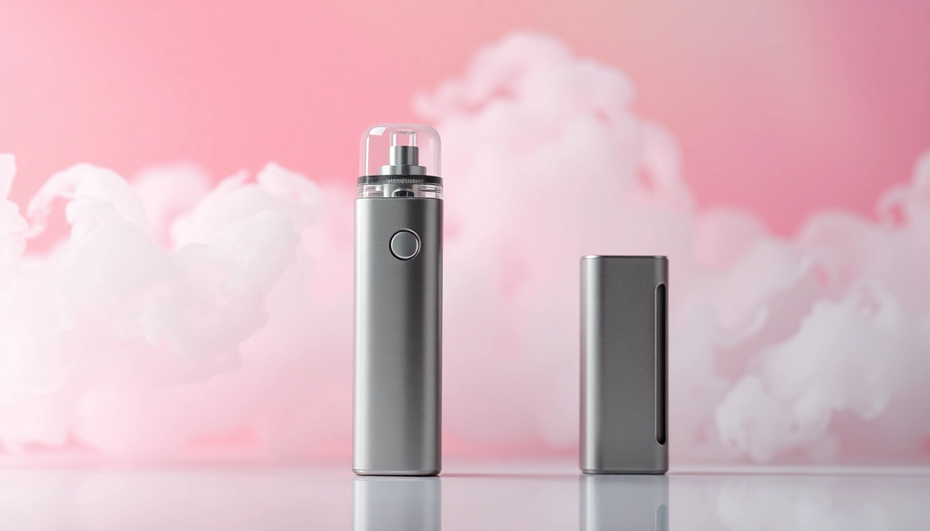 Engaging photo of a sleek Disposable Vape device amidst swirling vapor clouds, showcasing modern vaping.