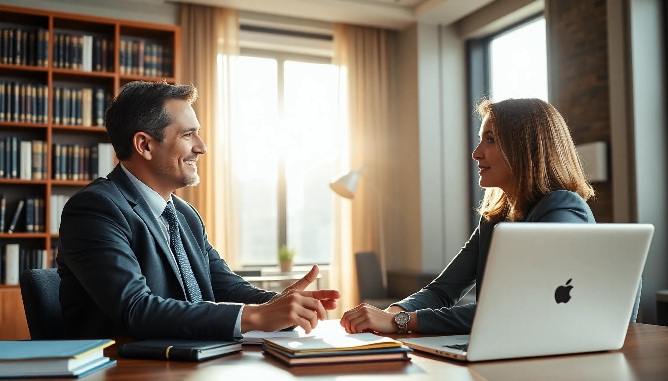 Consultation with a real estate attorney focusing on the services of https://www.atlantarealestateattorney.com in a professional setting.