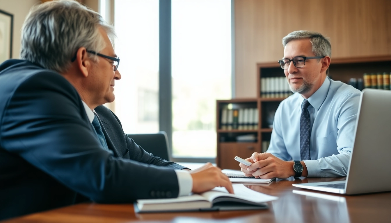 Consultation with a professional attorney at https://www.timgrabeattorney.com in a serene office setting.