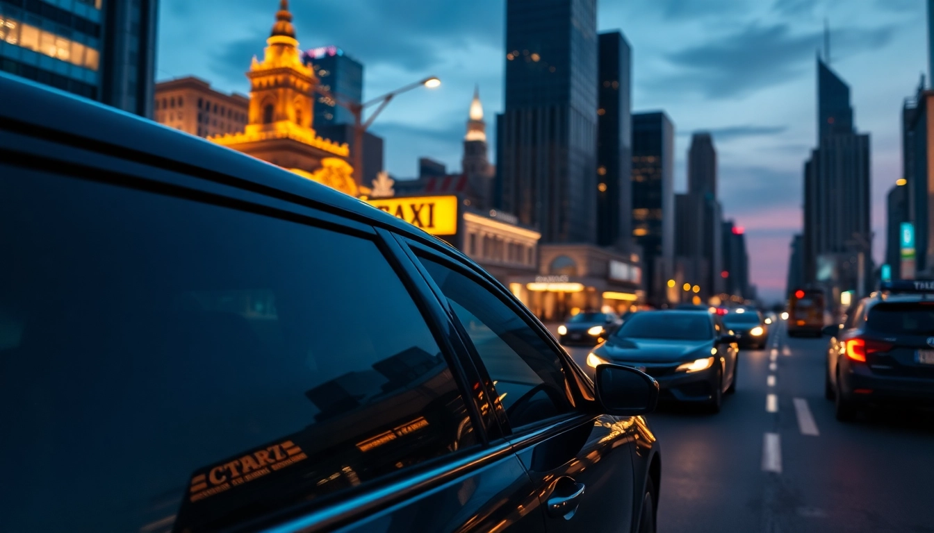 Providing seamless LONG DISTANCE TAXI TRANSFERS through vibrant cityscapes for stress-free travel.