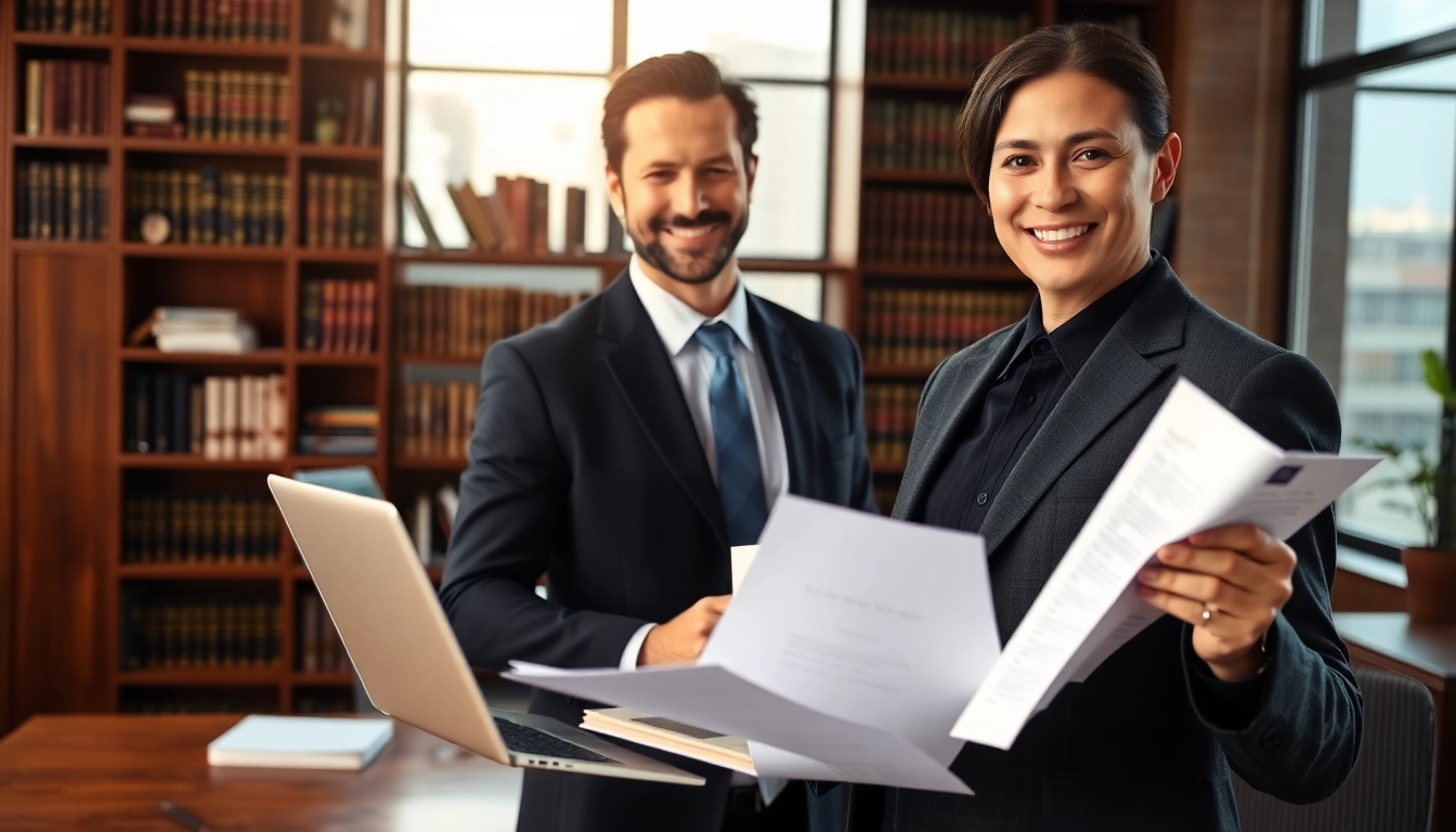 Lawyer consulting with a client in a professional setting, showcasing a New York City Personal Injury Lawyer.