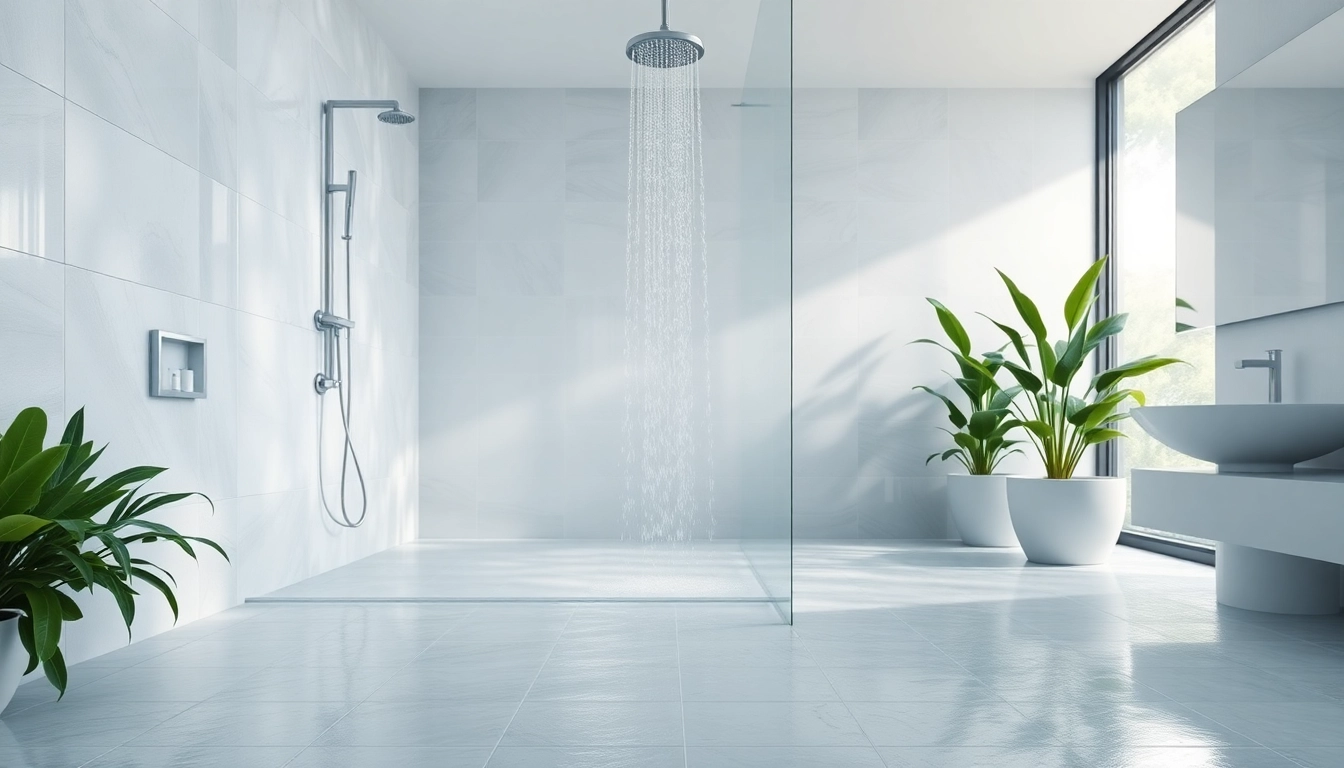 Immaculate elegant showers Australia design featuring a modern bathroom setup.