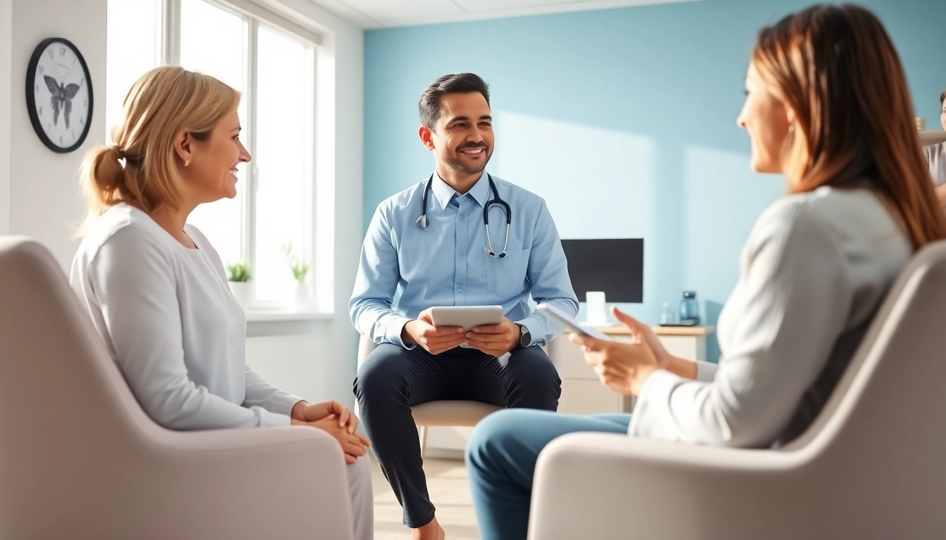 Explore oral weight loss treatments through a professional healthcare consultation in a clinic.