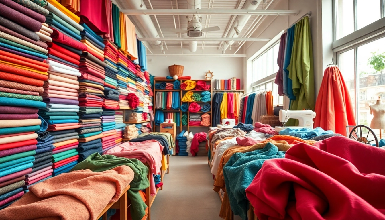 Sferen van stoffen webshop Nederland met kleurrijke stoffen en stofstalen.