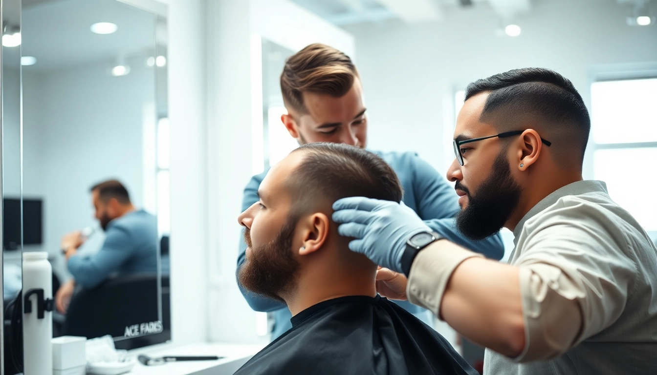Ace of Fades 212 offers professional hair replacement services in a modern NYC studio.