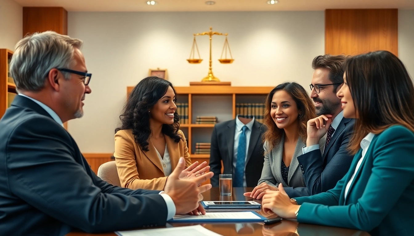 Engaged attorney consultation at https://www.tnlmiami.com setting, showcasing professionalism and warmth.