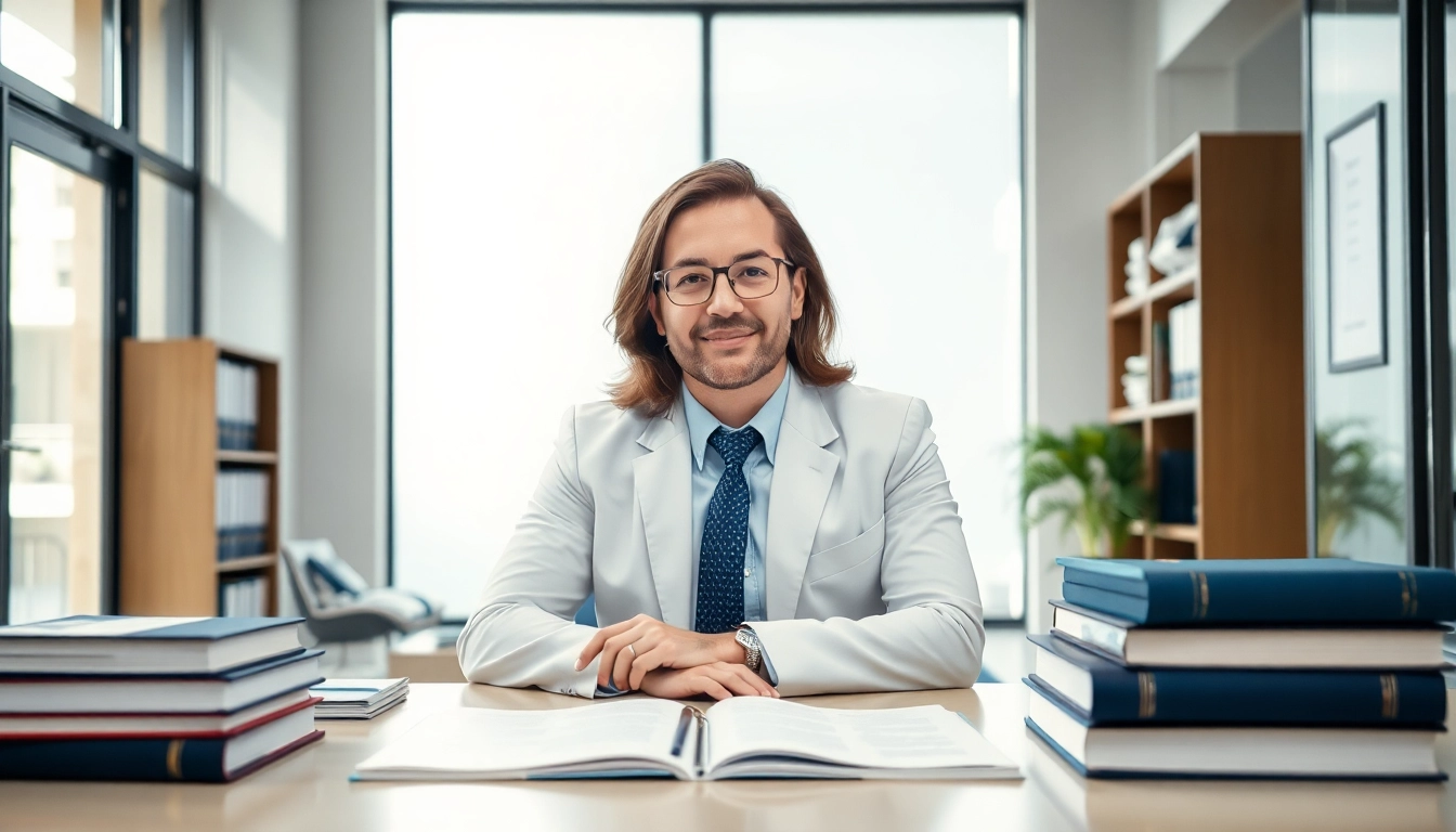 Houston Personal Injury Attorney providing legal advice in a professional office environment.
