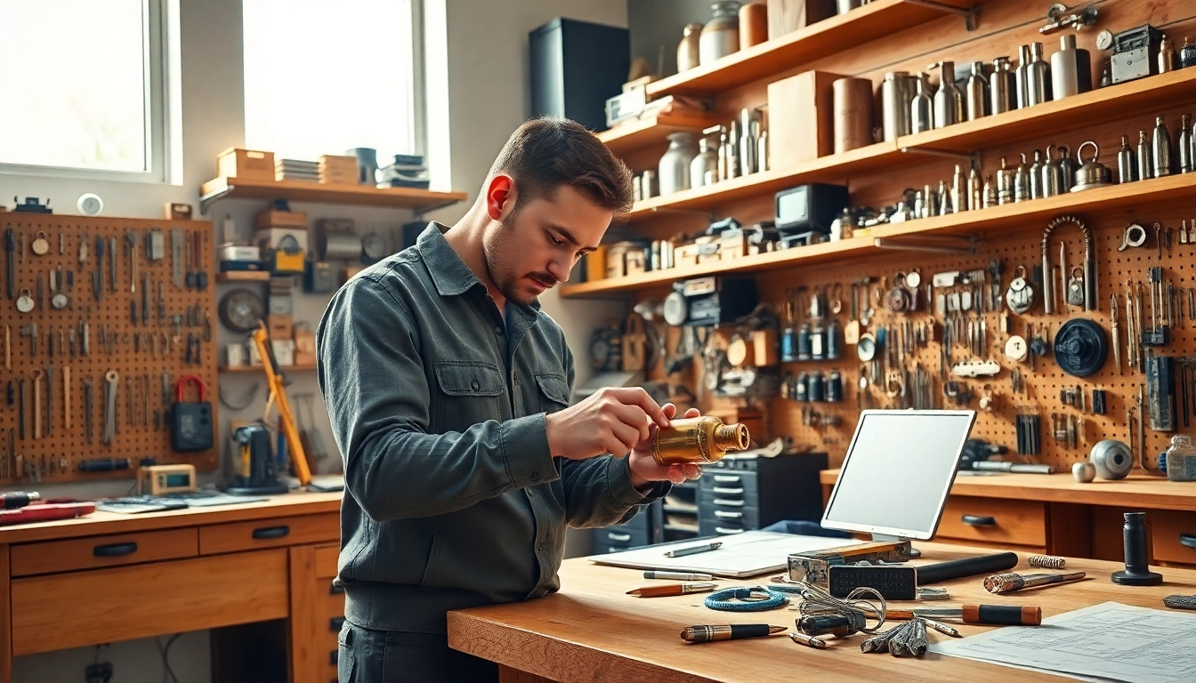 Expert locksmith at https://www.dakenlocks.com demonstrating precision with high-security lock tools.