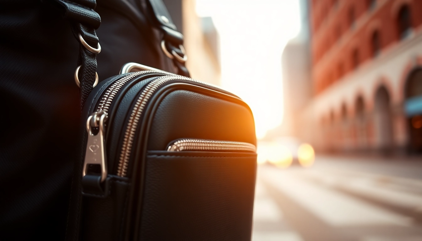 Handy Tasche abschließbar mit modernem Design für sicheren Handytransport.
