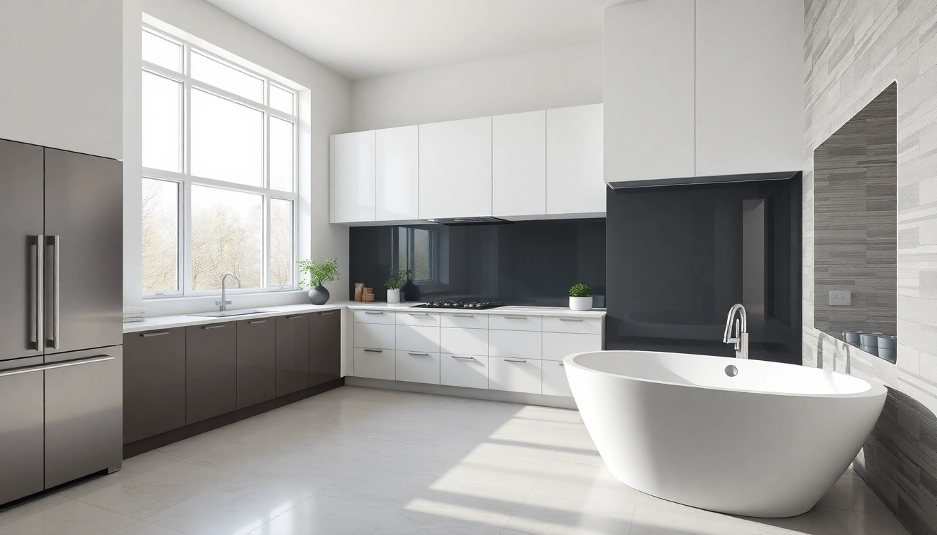 Transform your home with a stylish kitchen and bathroom remodel showcasing elegant design and modern fixtures.
