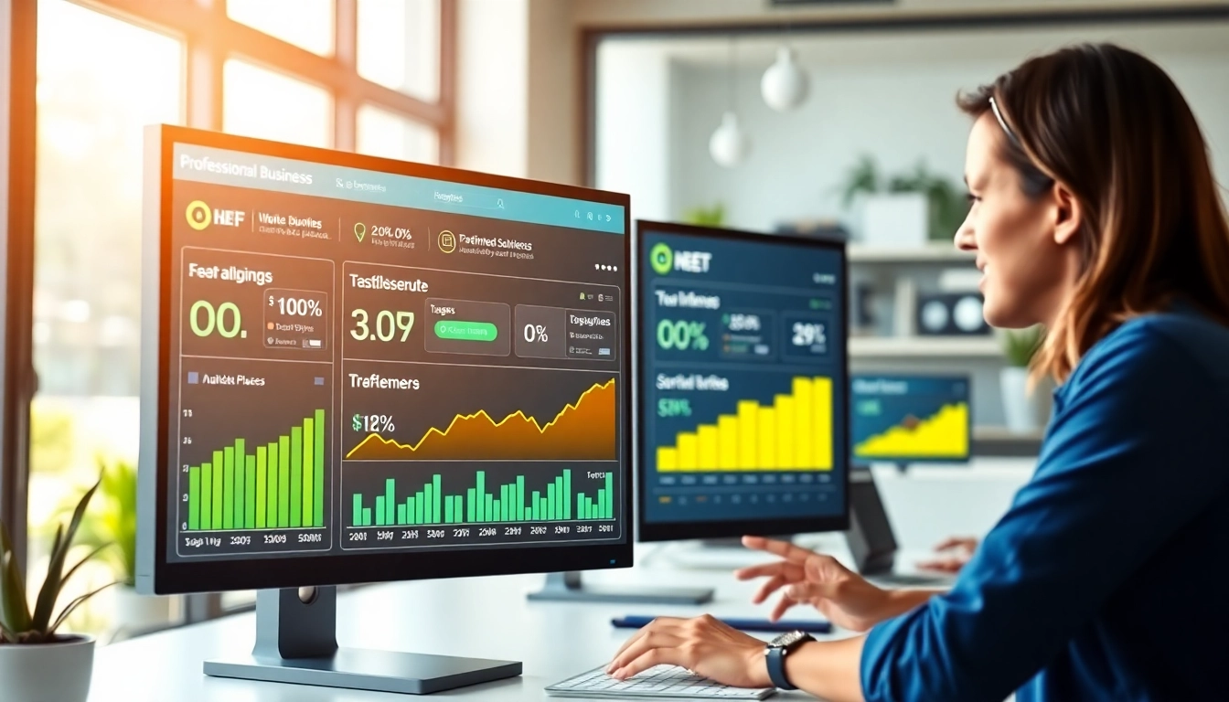 Explore dynamic Biz Listings on a bright digital marketplace interface enhancing user experience