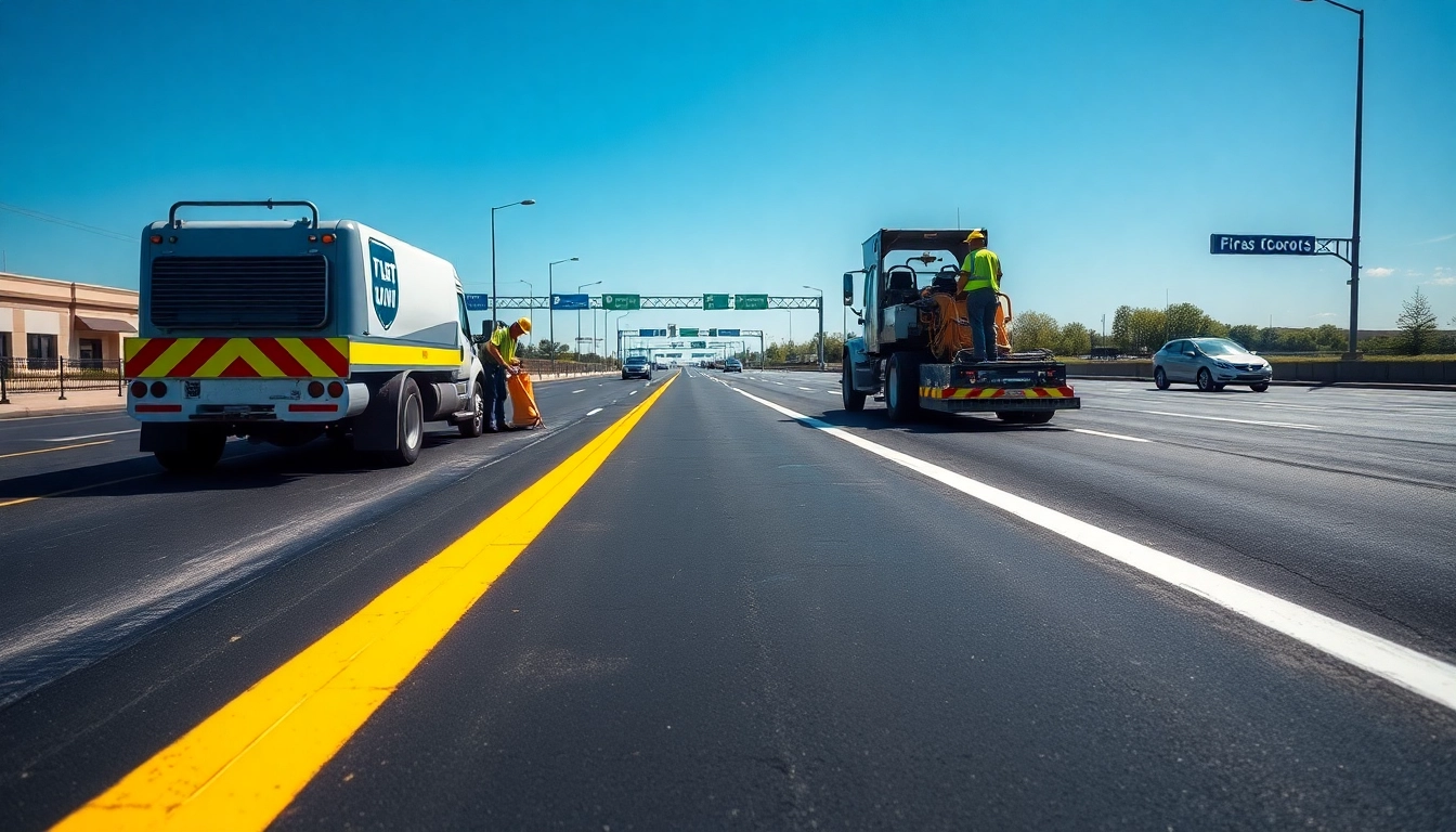 Experience precise parking lot striping I-55 corridor Jackson MS with professional services enhancing safety.