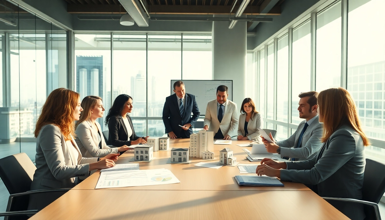Enhance your understanding of Real Estate Finance with a professional team engaged in strategic discussions.