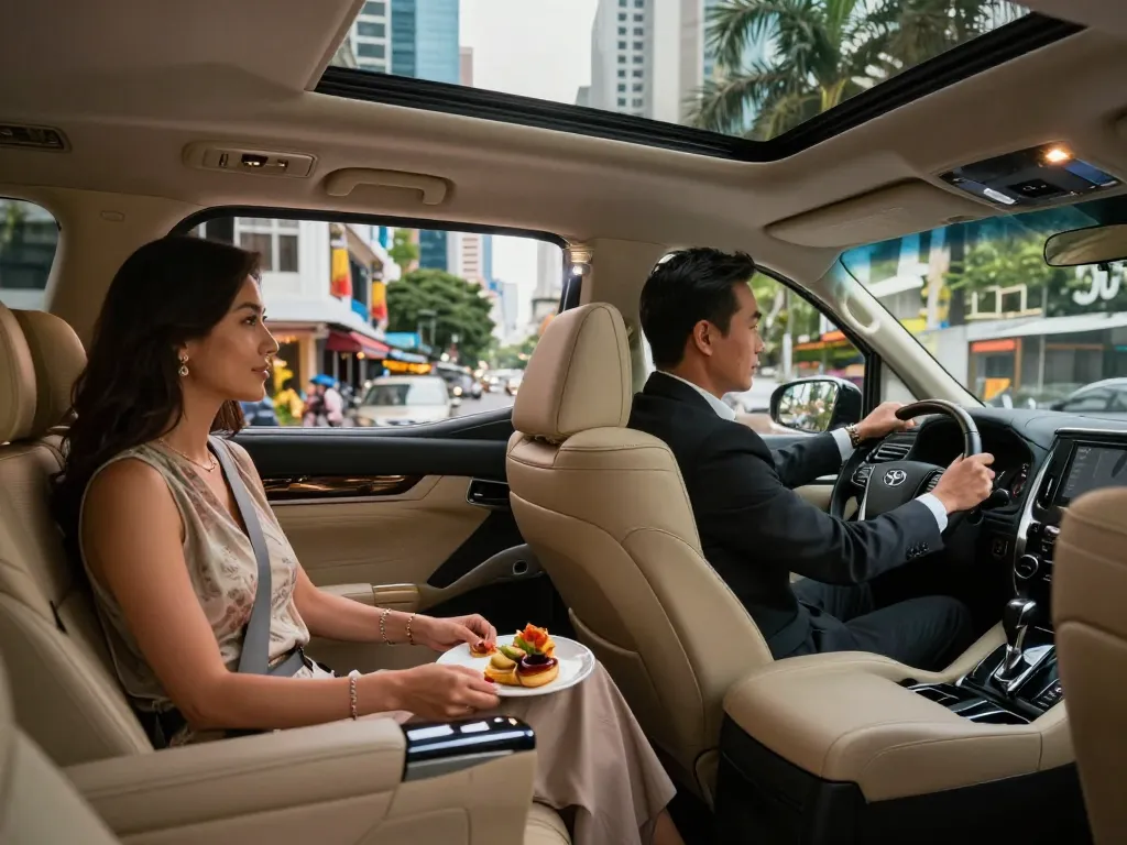 Trải nghiệm sự sang trọng với thuê xe Alphard tại Hồ Chí Minh trong không gian thanh lịch, thể hiện sự thoải mái và tinh tế.